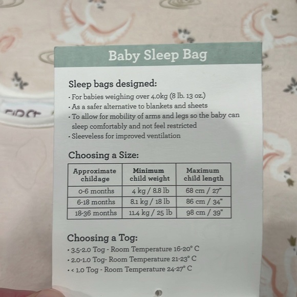 NWT First wish girls sleep sack size 6/18 months . - Picture 4 of 7